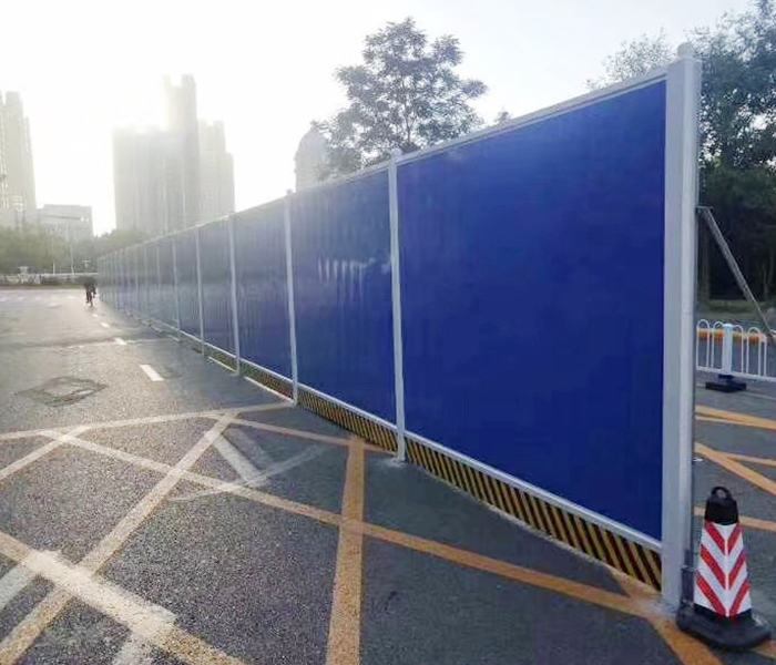 济南工地护栏围挡安装案例